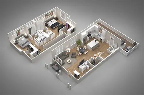 2-Story, 2-Bed Homes